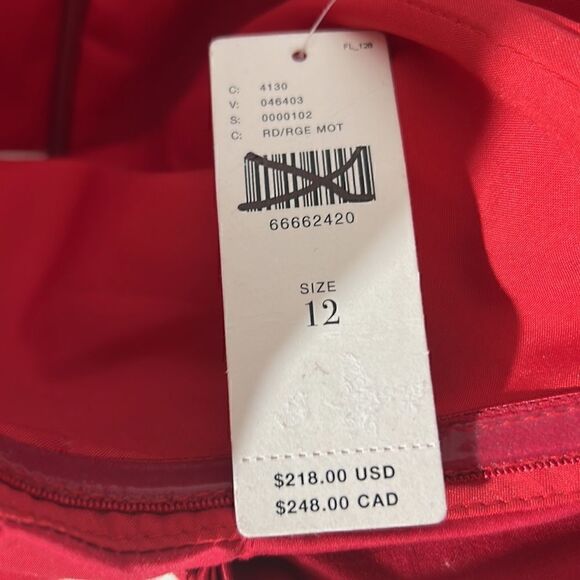 ANTHROPOLOGIE BY HUTCH BOW-TIE MAXI DRESS IN RED WHITE NEW - Picture 7 of 12